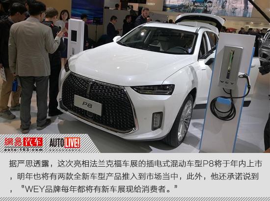 长城WEY,P8年内上市