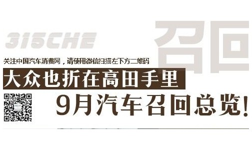 惊呆！9月近千万辆车被召回，大众占了六成！