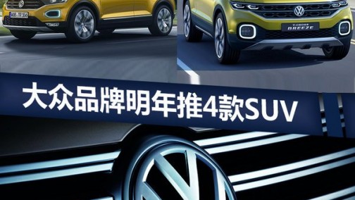 大众明年将推4款新SUV 大型车PK宝马X5/奥迪Q7