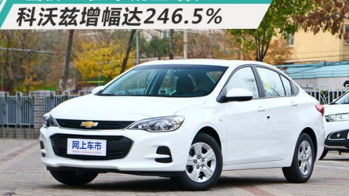 雪佛兰2017年销量再创新高 科沃兹增幅高达246%