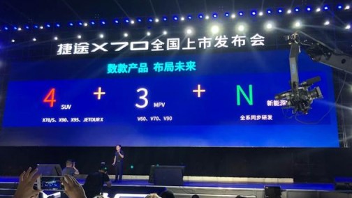 捷途公布未来产品计划 将推出新能源车型