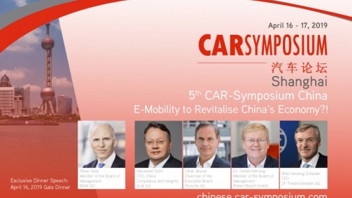 5th CAR-Symposium China E-Mobility to Revitalise China‘s Economy?!