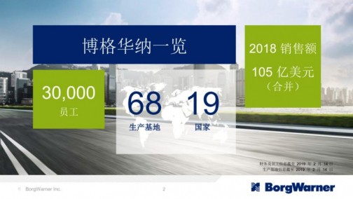 全球著名汽车零部件供应商博格华纳将携旗下重磅产品亮相AUTO TECH 2019 国际汽车技术展