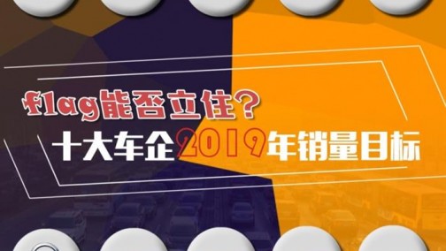 Flag能否立住？十大车企2019年销量目标