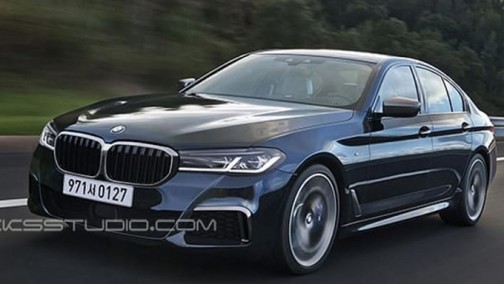 宝马新款5系谍照曝光！新头灯组/三季度亮相