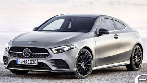 奔驰A级双门轿跑版曝光 搭2.0T引擎/配无框车门